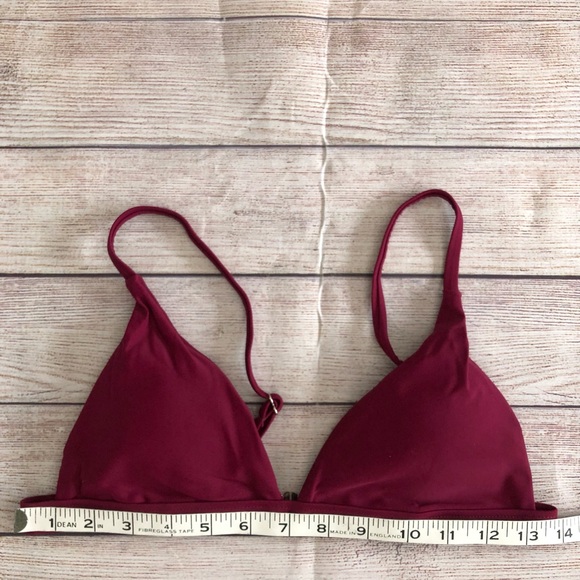 Bikini Top Maroon Colour Size Medium - Picture 6 of 7